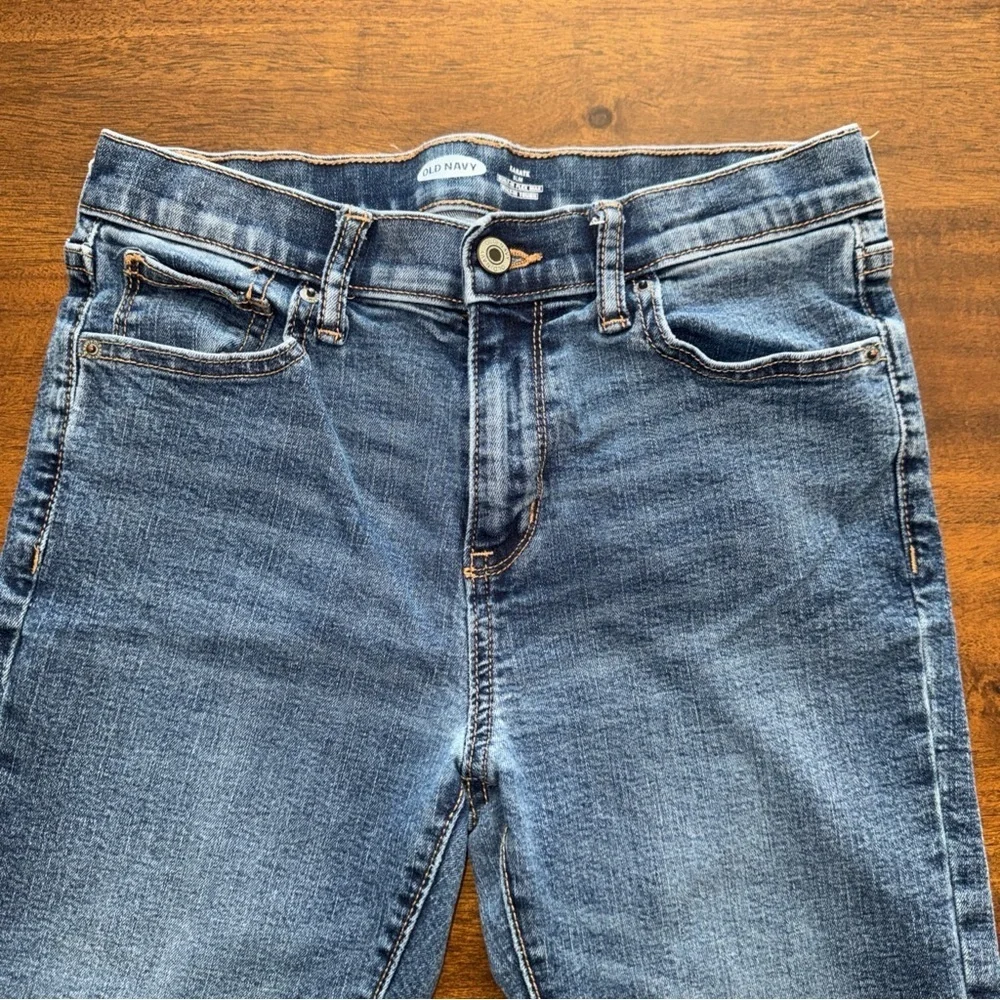 Boys Old Navy Karate Slim Jeans Size 14 28 x 28 Straight Leg Med Wash Denim Blue